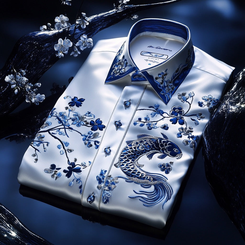 High end comfortable business leisure vacation long sleeve shirt