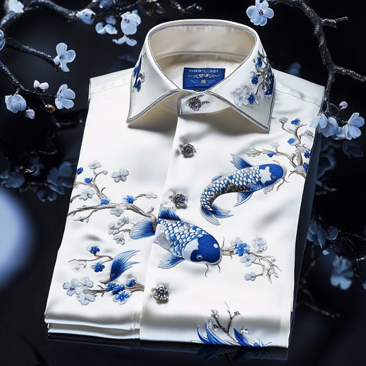 High end comfortable business leisure vacation long sleeve shirt