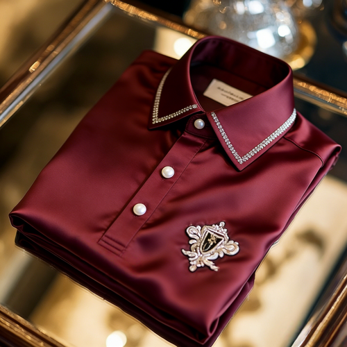 Men's Classic Business Button Short Sleeve Polo Shirt