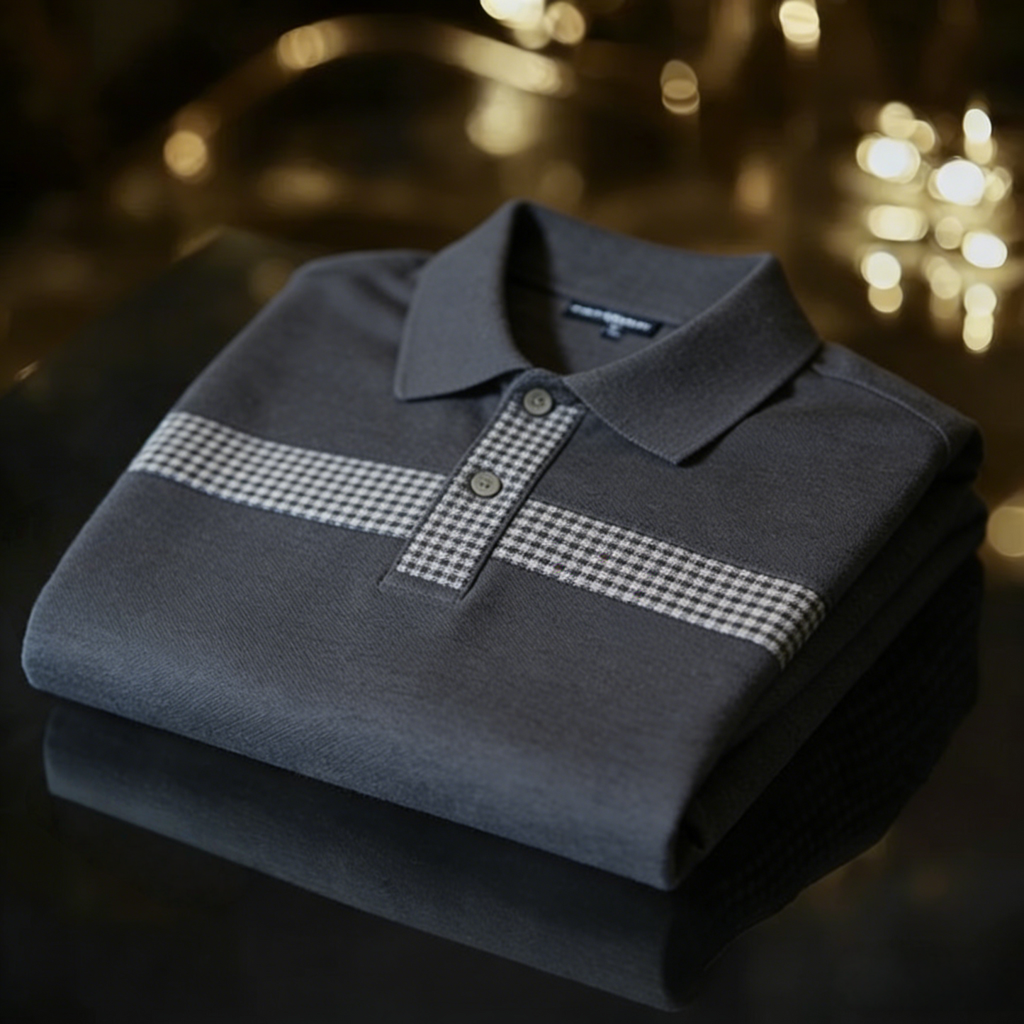 Men's Classic Business Button Short Sleeve Polo Shirt