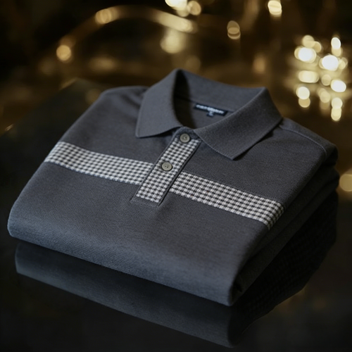 Men's Classic Business Button Short Sleeve Polo Shirt