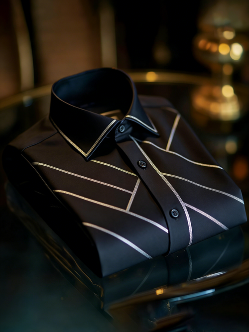 Classic Style wrinkle-resistant formal casual long sleeve shirt