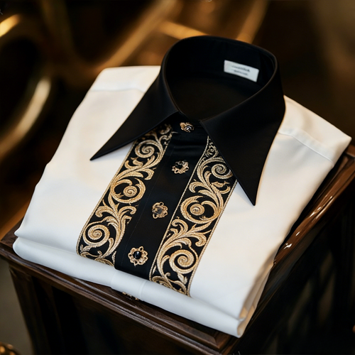 Classic Style wrinkle-resistant formal casual long sleeve shirt