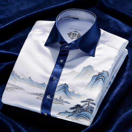 Classic Style wrinkle-resistant formal casual long sleeve shirt