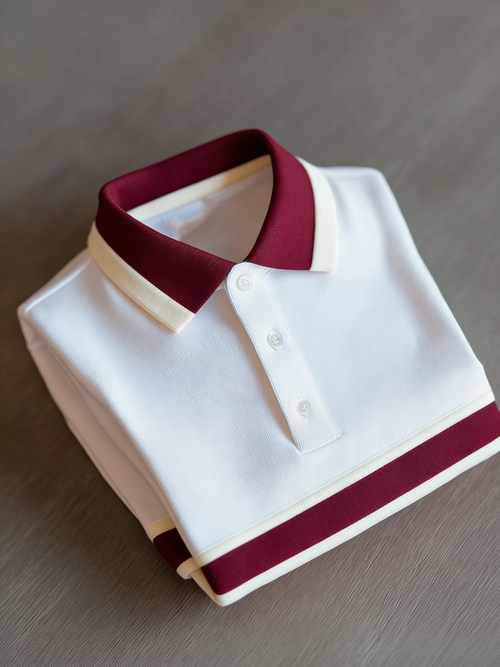 Men's Business Casual Button Short Sleeve Polo Shirt