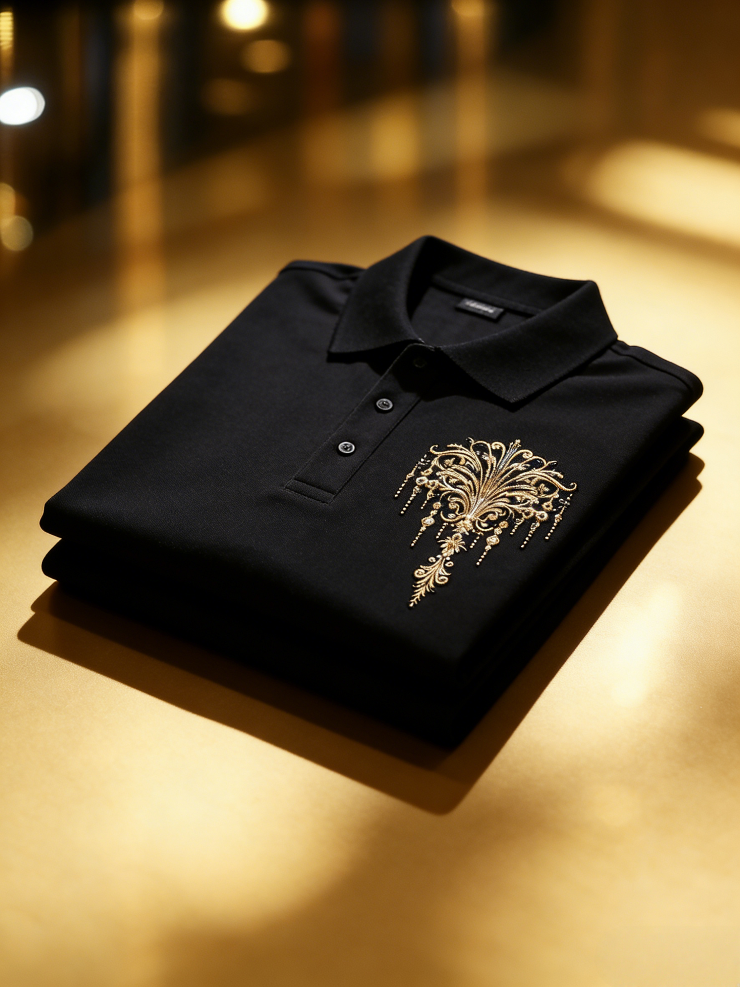 Men's Business Casual Button Short Sleeve Polo Shirt