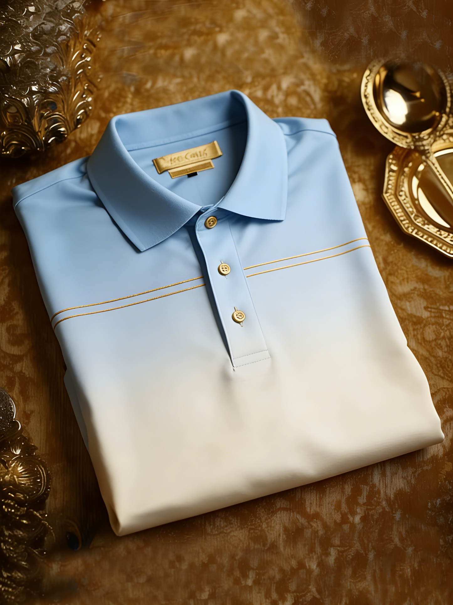 Men's Business Casual Button Short Sleeve Polo Shirt