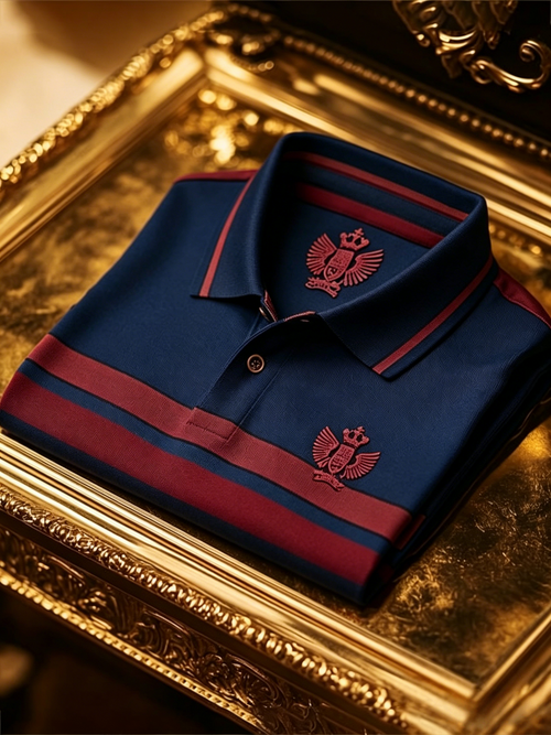 Men's Classic Business Button Short Sleeve Polo Shirt