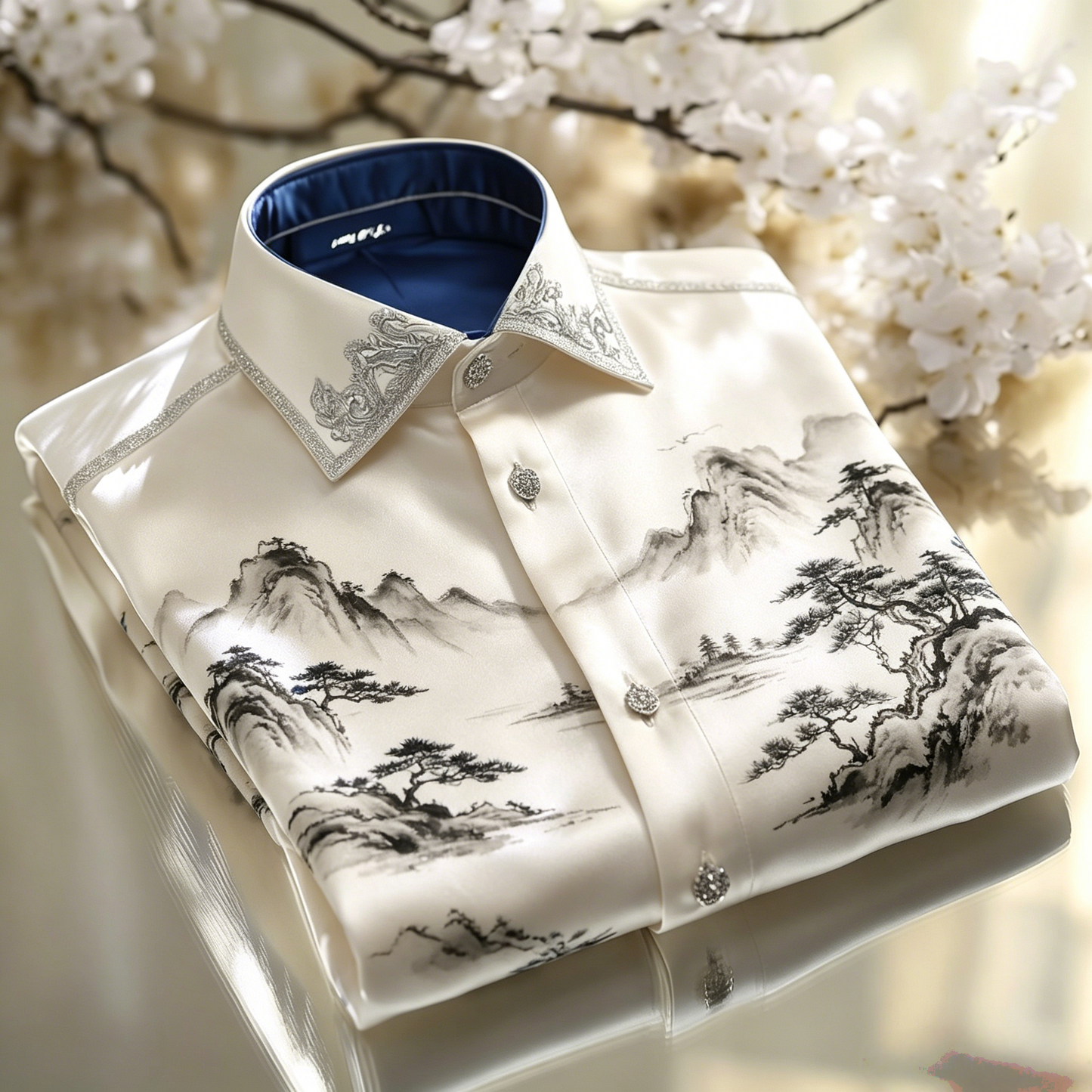 Classic Style wrinkle-resistant formal casual long sleeve shirt