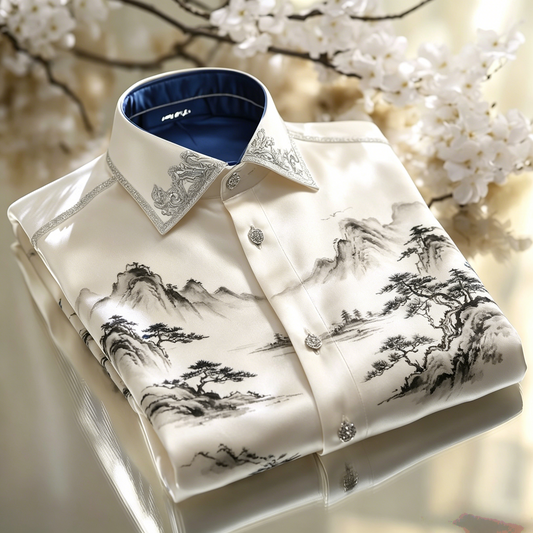 Classic Style wrinkle-resistant formal casual long sleeve shirt