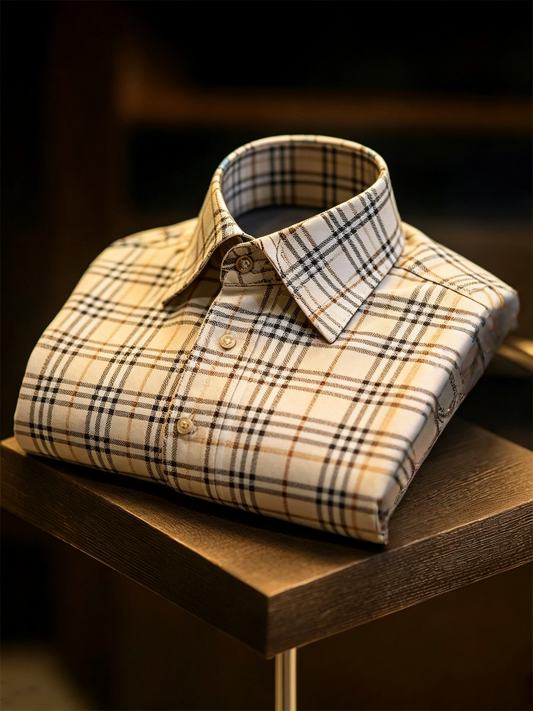 Classic Style wrinkle-resistant formal casual long sleeve shirt