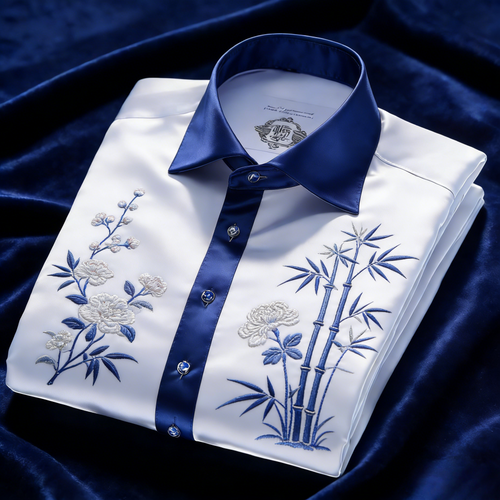 Classic Style wrinkle-resistant formal casual long sleeve shirt