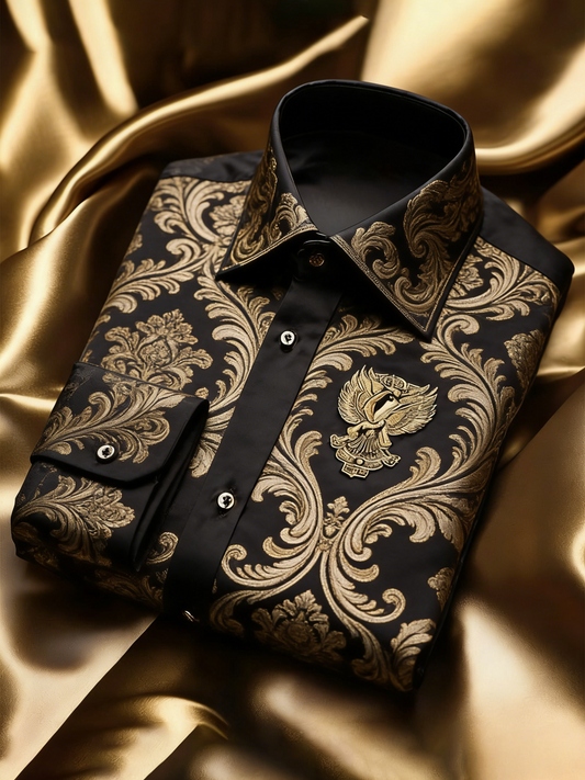 Classic Style wrinkle-resistant formal casual long sleeve shirt