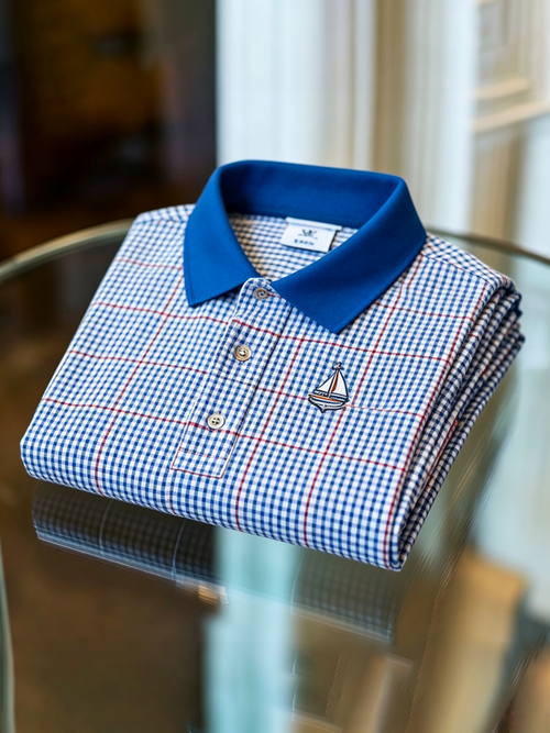 Men's Business Button-Down Short Sleeve Polo Shirt
