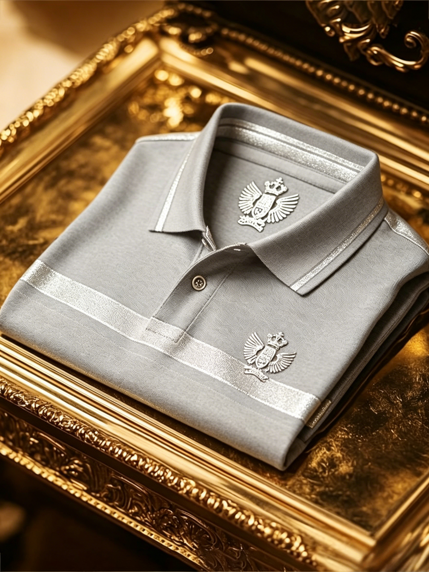 Men's Business Button-Down Short Sleeve Polo Shirt