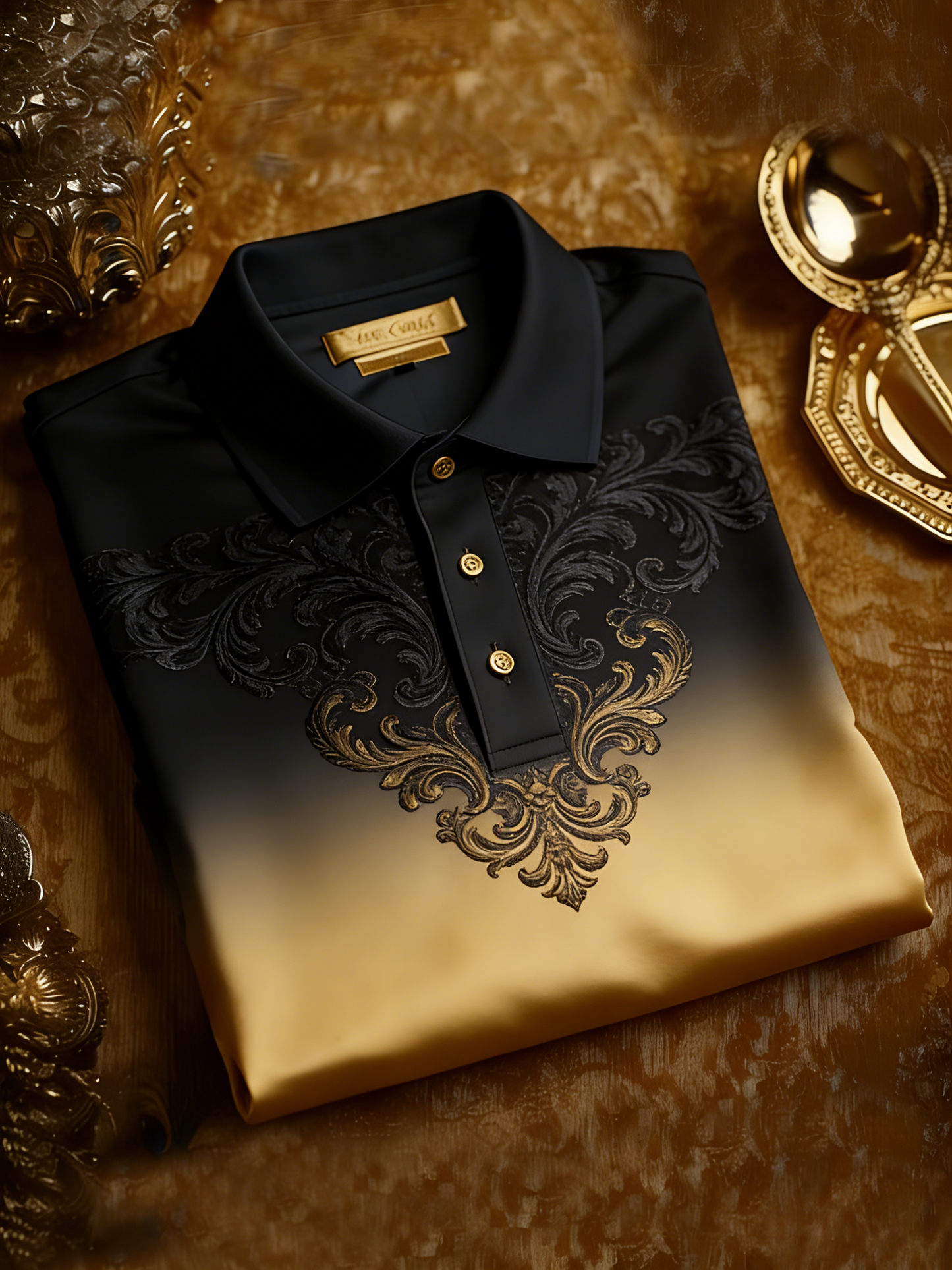 Men's Business Button-Down Short Sleeve Polo Shirt