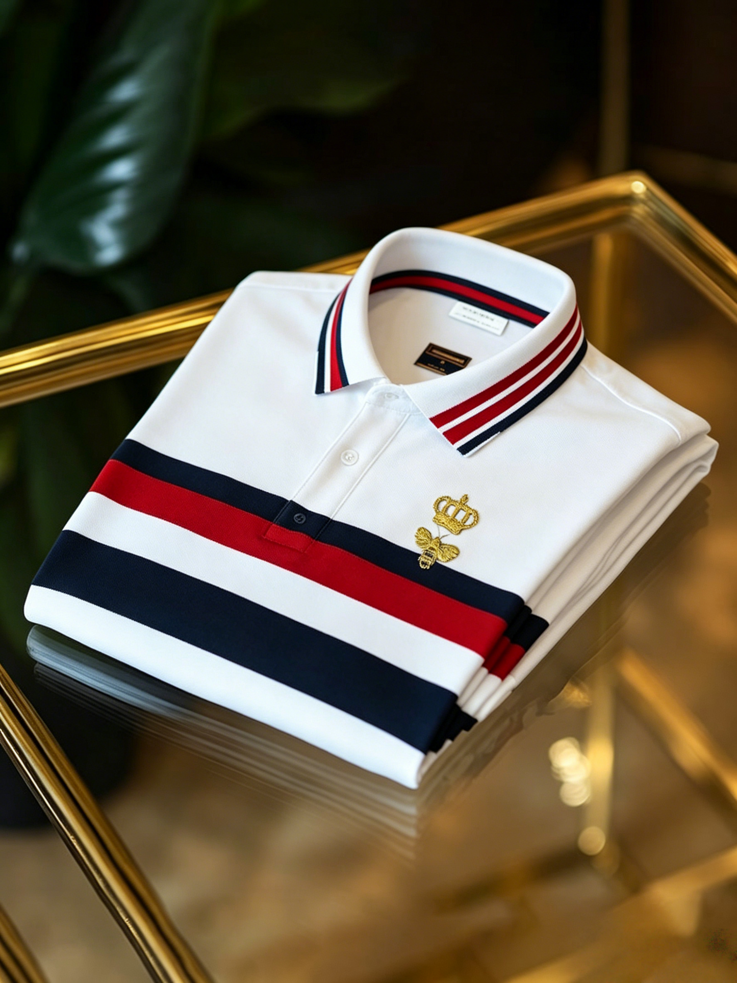 Men's Business Button-Down Short Sleeve Polo Shirt