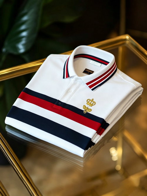 Men's Business Button-Down Short Sleeve Polo Shirt