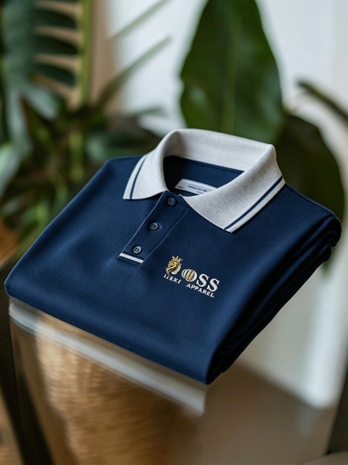 Men's Business Button-Down Short Sleeve Polo Shirt