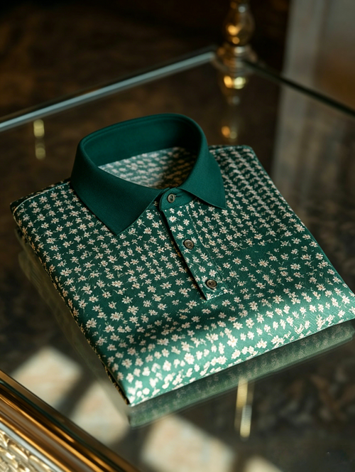 Men's Business Button-Down Short Sleeve Polo Shirt