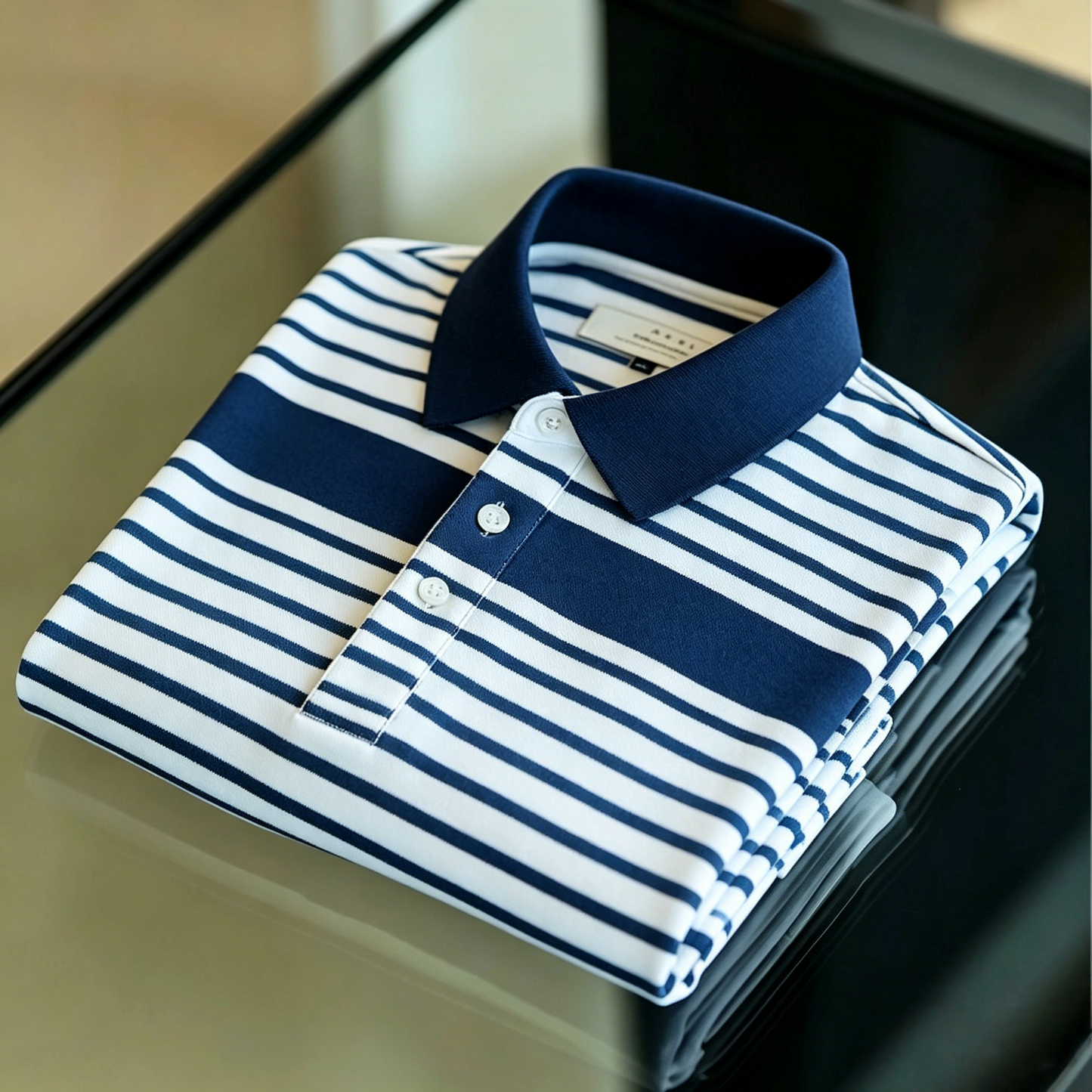 Men's Business Button-Down Short Sleeve Polo Shirt