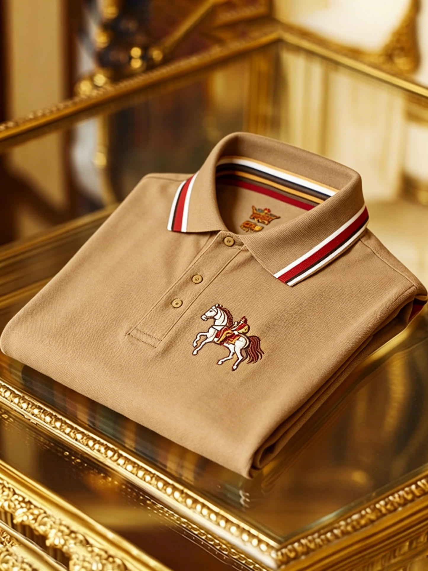 Men's Business Button-Down Short Sleeve Polo Shirt