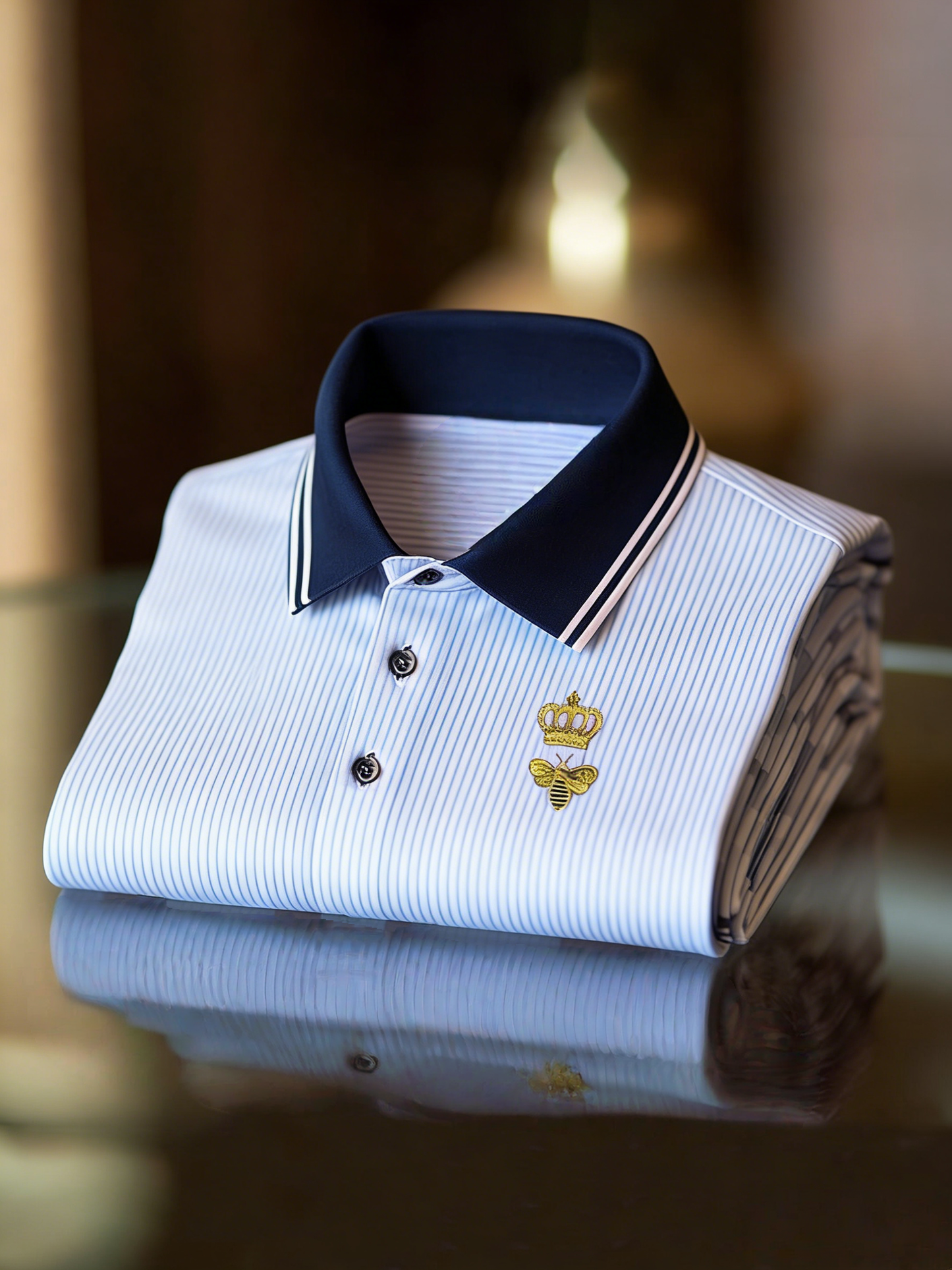 Men's Business Button-Down Short Sleeve Polo Shirt