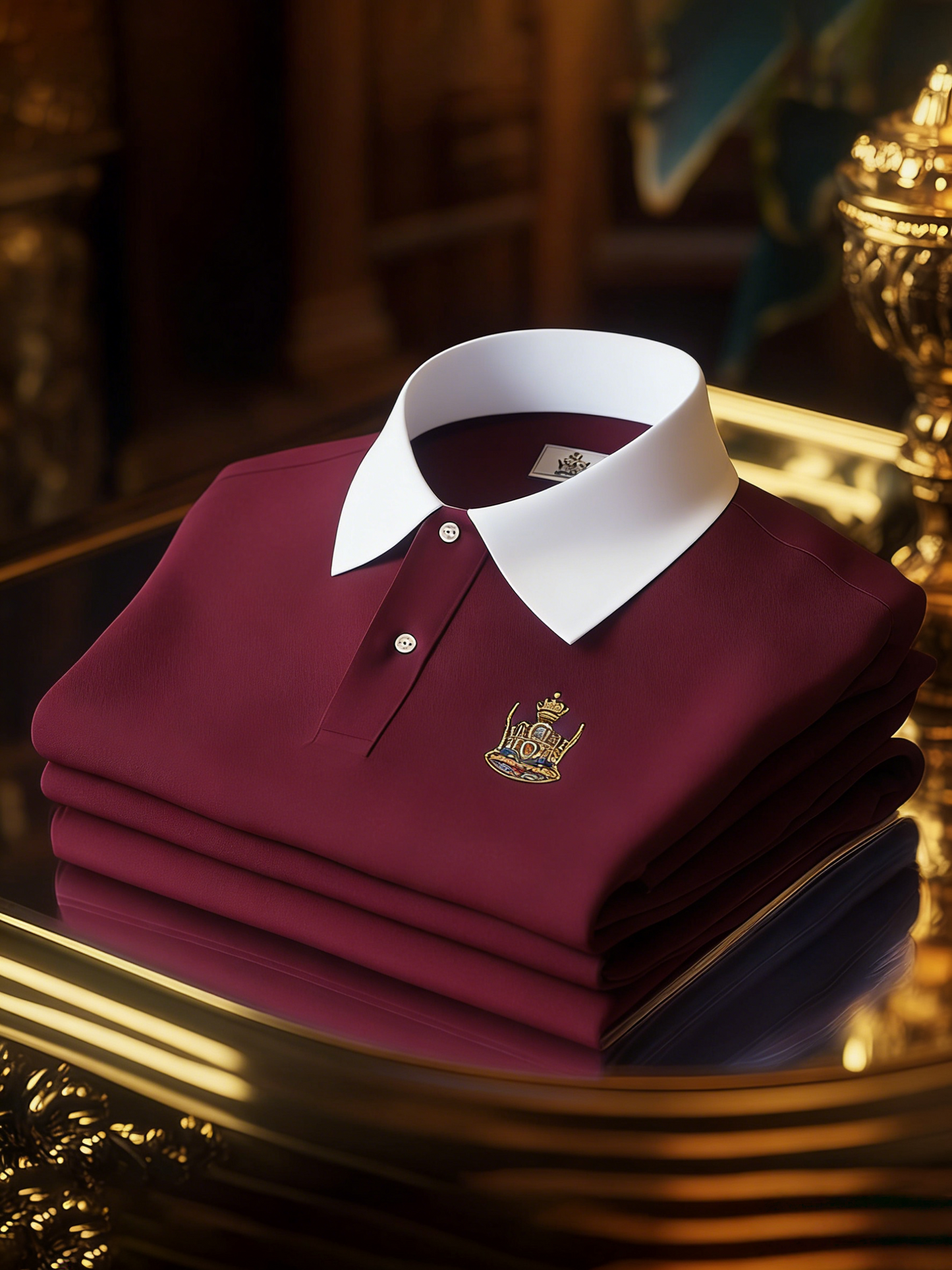 Men's Business Button-Down Short Sleeve Polo Shirt