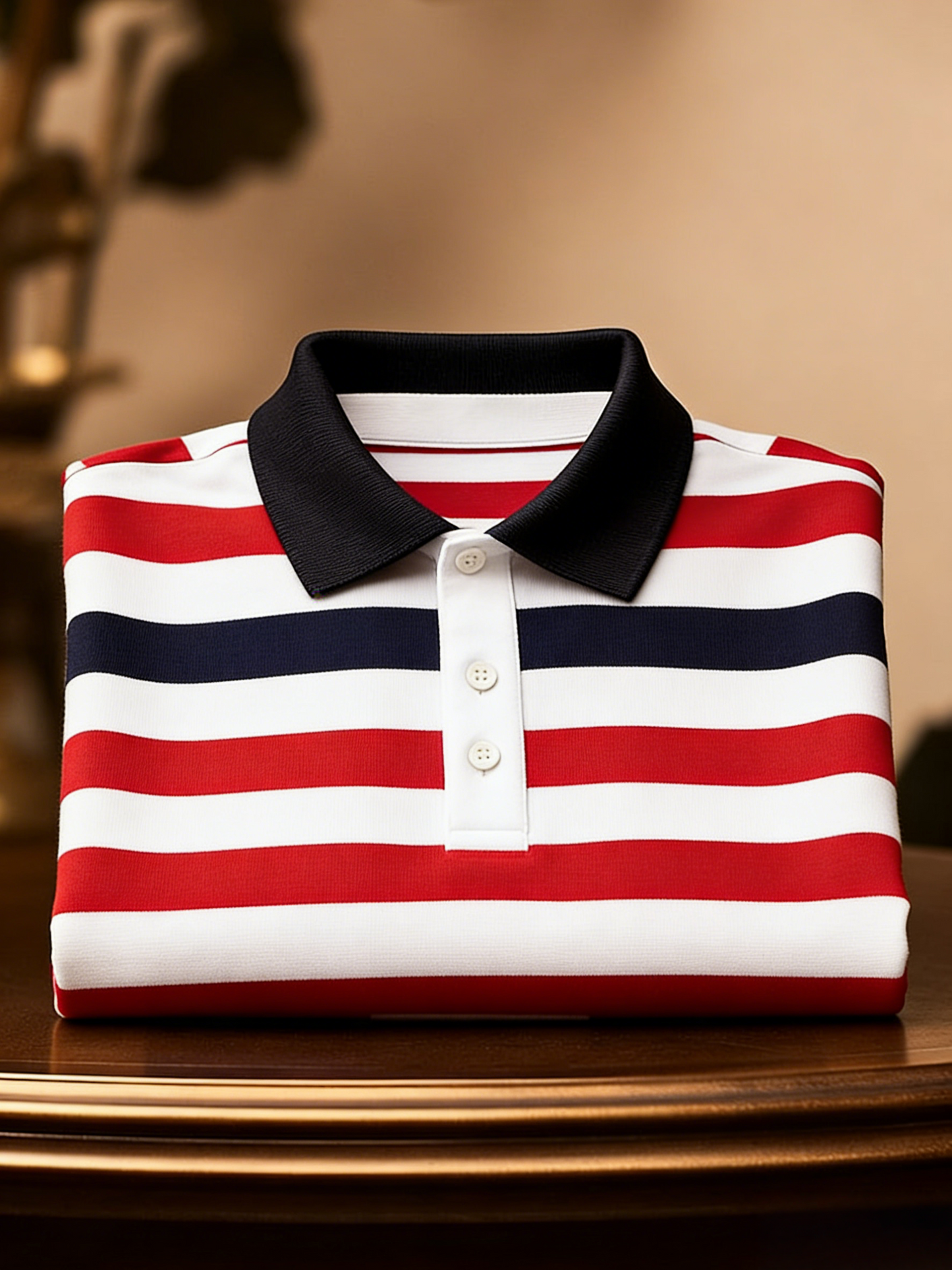 Men's Business Button-Down Short Sleeve Polo Shirt