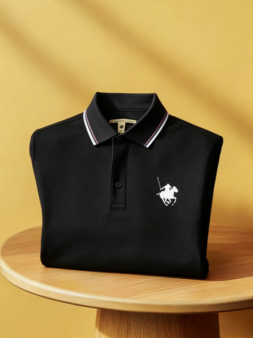 Men's Business Button-Down Short Sleeve Polo Shirt