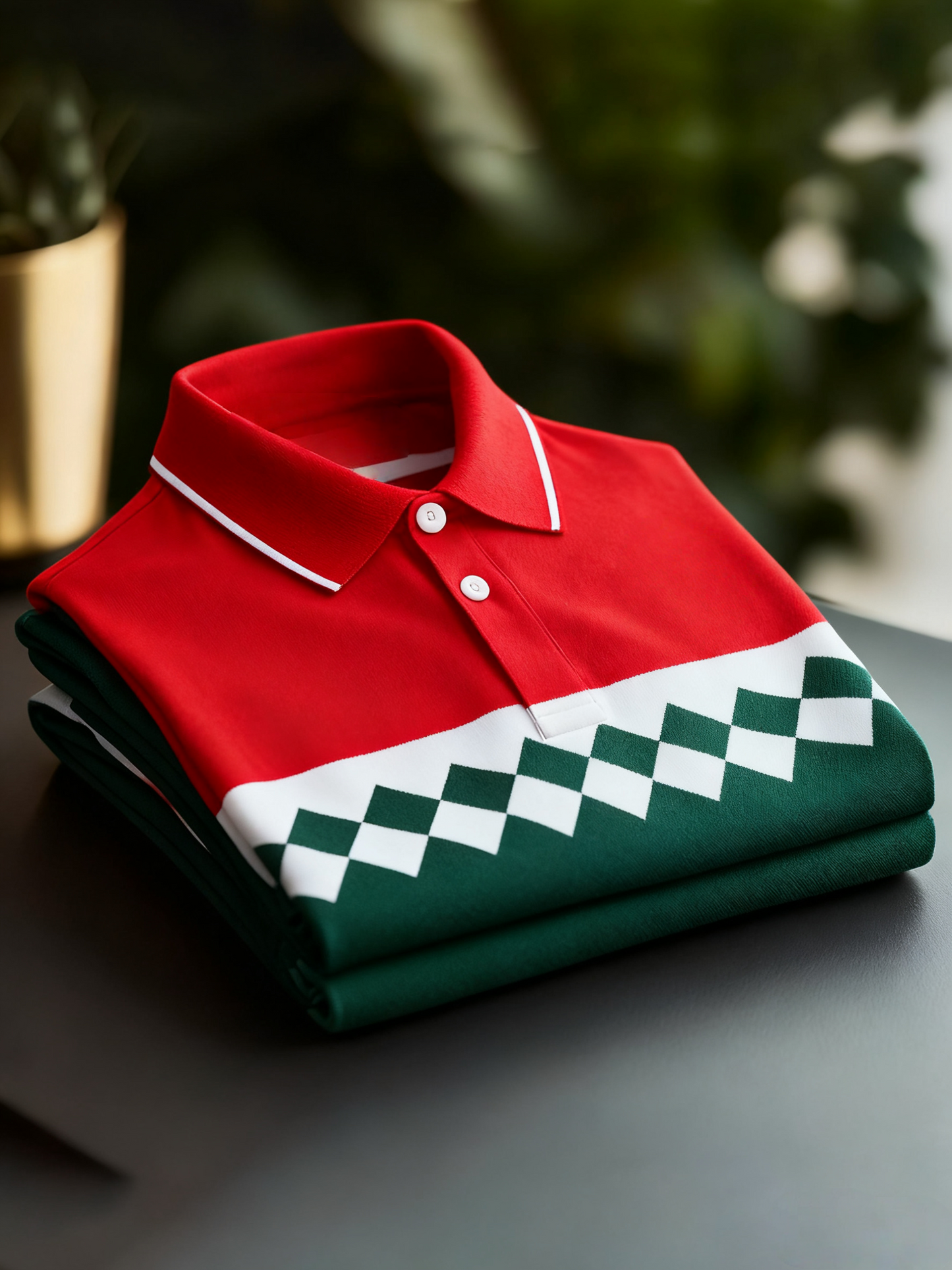 Men's Business Button-Down Short Sleeve Polo Shirt