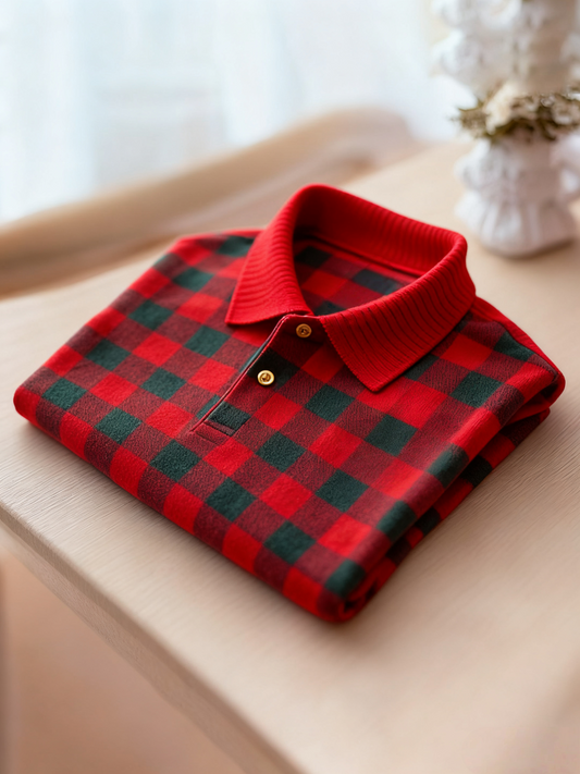 Men's Business Button-Down Short Sleeve Polo Shirt