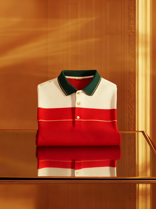 Men's Business Button-Down Short Sleeve Polo Shirt