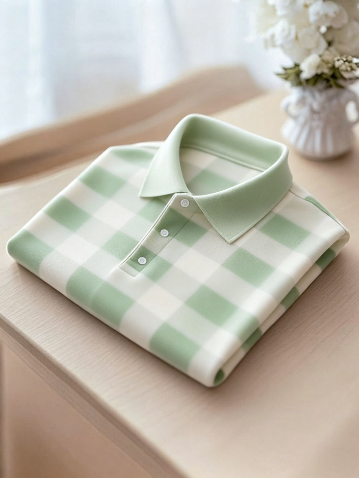Men's Business Button-Down Short Sleeve Polo Shirt