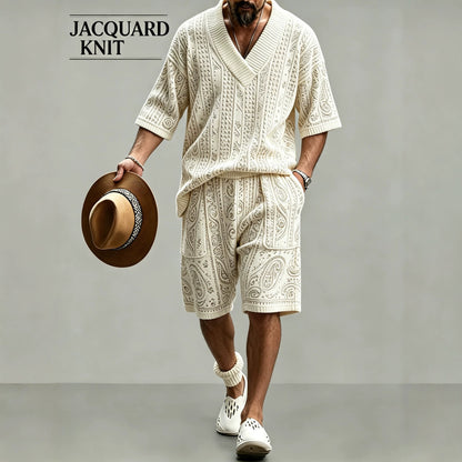 Men's Short Sleeve Shirt & Shorts Set
