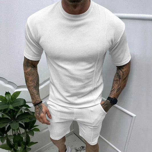 Men's Short Sleeve Shirt & Shorts Set
