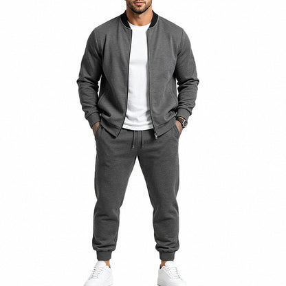 Men's Relaxed Outdoor Baseball Jacket set