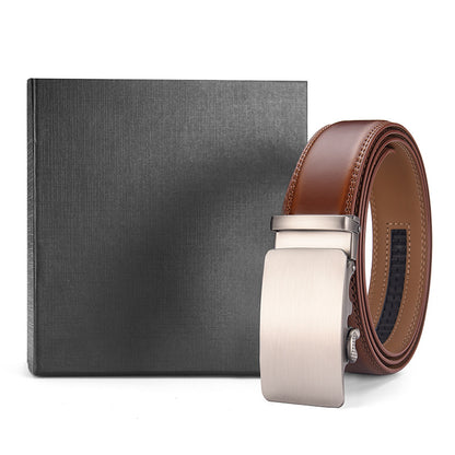 Men's automatic buckle belt