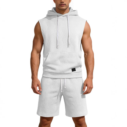 Sleeveless top and shorts two-piece set