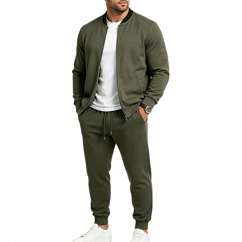 Men's Relaxed Outdoor Baseball Jacket set