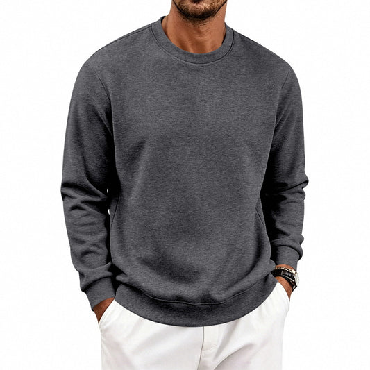 Men's Heavyweight Fleece-Lined Relaxed Crewneck Sweatshirt