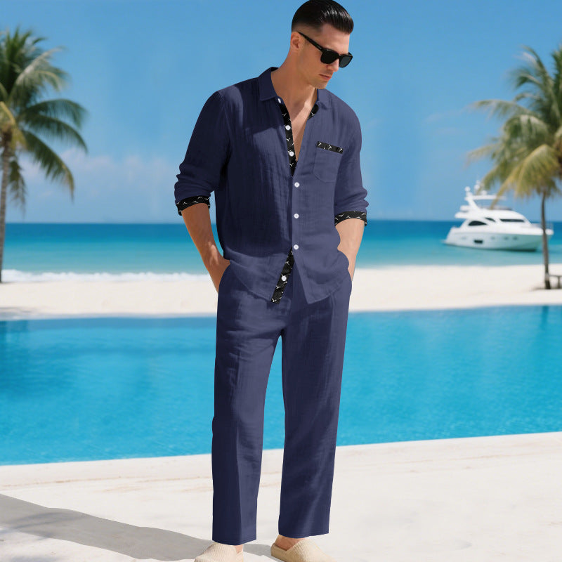 Men's Long-sleeve shirt set
