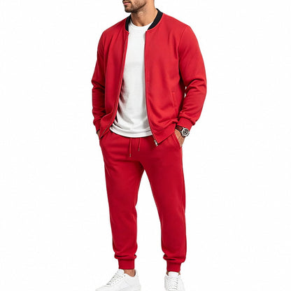 Men's Relaxed Outdoor Baseball Jacket set