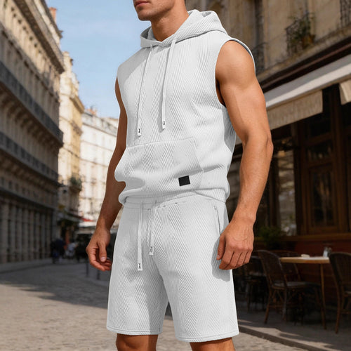Sleeveless top and shorts two-piece set