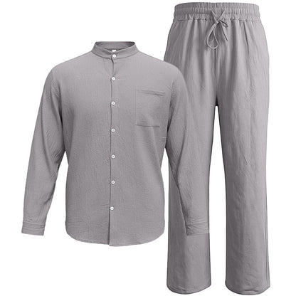 Men's Linen Shirt & Pants Set