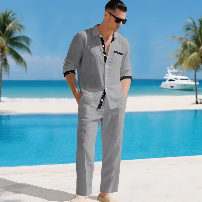 Men's Long-sleeve shirt set