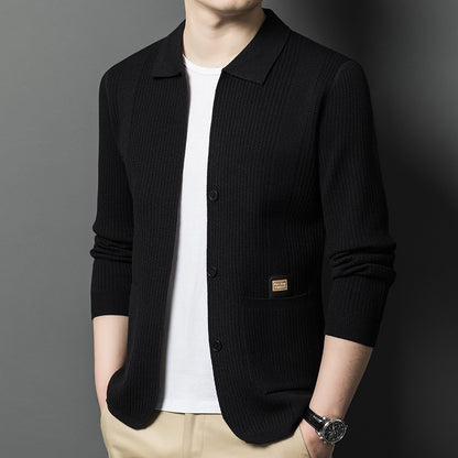 Knitted Cardigan Men's Sweater Jacket