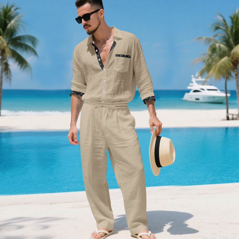 Men's Long-sleeve shirt set