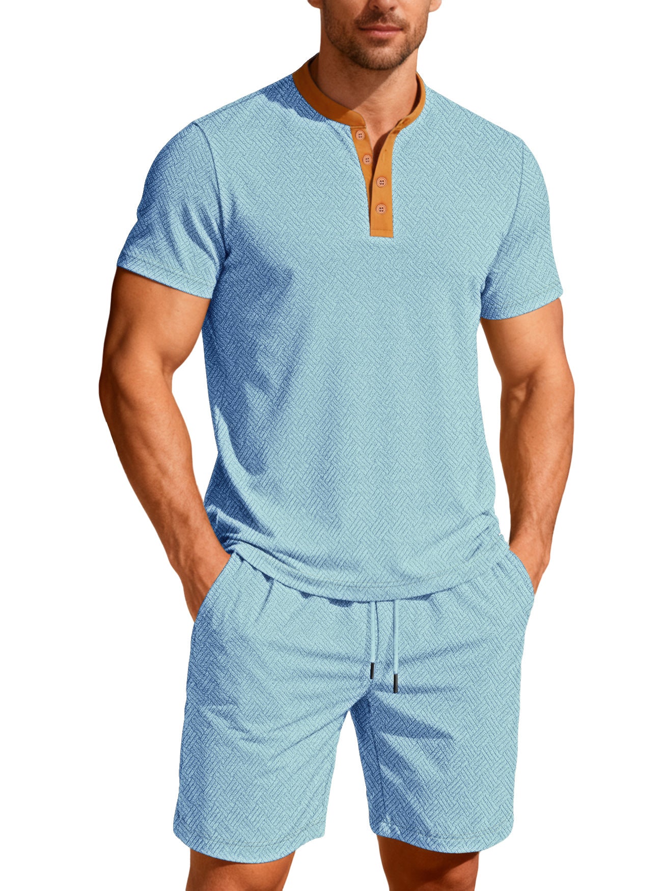 Men's Shirt & Shorts Set