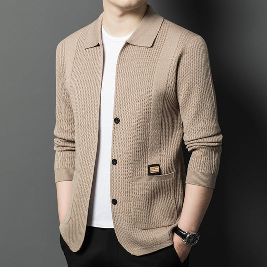 Knitted Cardigan Men's Sweater Jacket